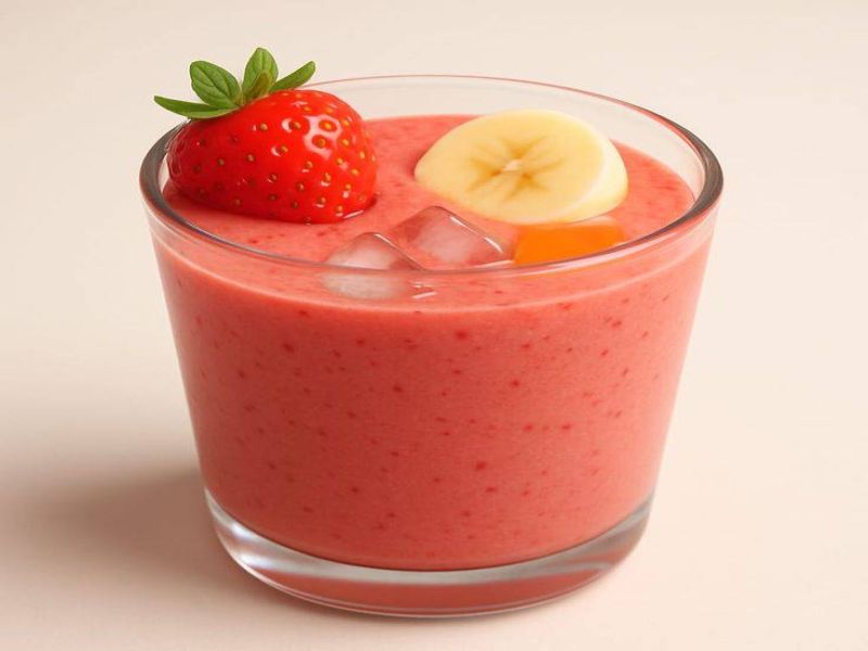Çiyələkli Smoothie 
