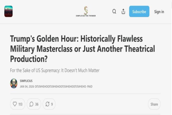 ABŞ-ın Venesueladakı hərbi əməliyyatı barədə müxtəlif versiyalar irəli sürülür – “Simplicius”.